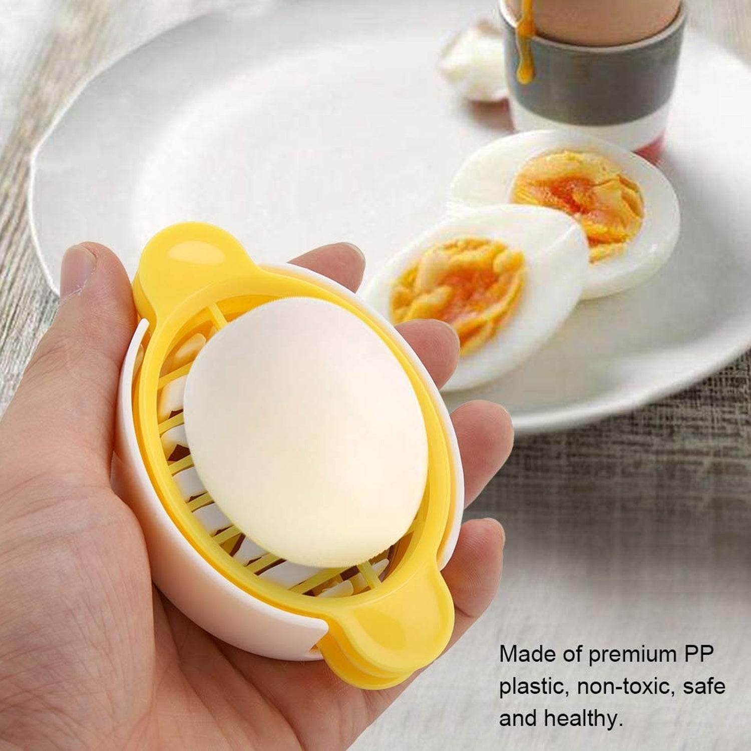 Egg Slicer, 3 in 1 Boiled Egg Slicer, Egg Slicer, Preserved Egg Slicer, Home Restaurant Kitchen Tool (1 Pc)