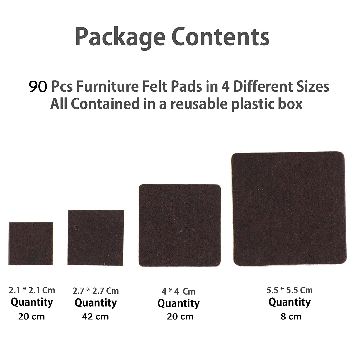 Furniture Pad Square Felt Pads Floor Protector Pad For Home & All Furniture Use