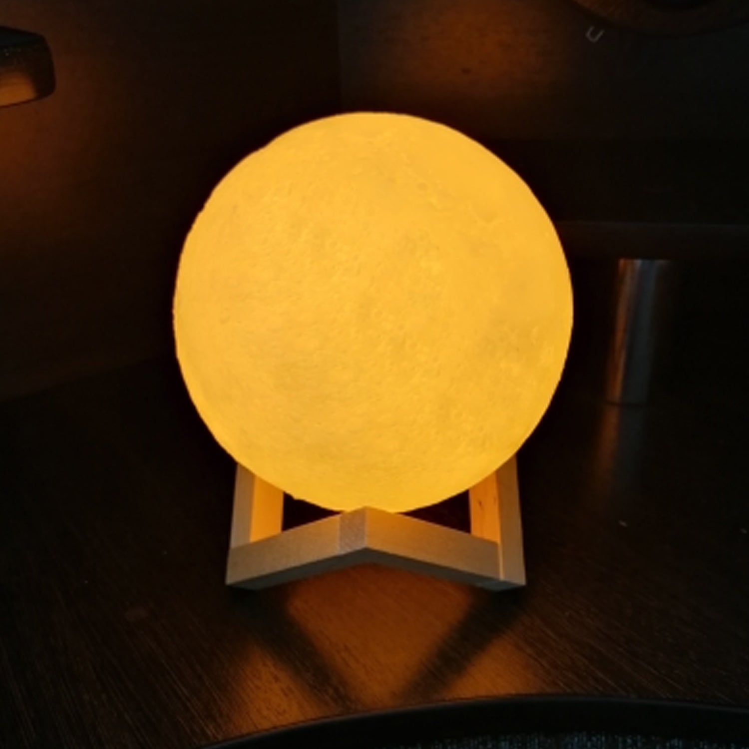 Rechargeable Moon Lamp with Touch Control