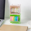 Storage Box Storage Container Tape Storage Boxes Durable Convenient Plastic Transparent Lid Visible Tape Storage Box / Case for Office