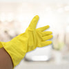 Protective gloves for cleaning tasks in different areas of the home