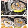 2In1 Stainless Steel Filter Spoon with Clip Food Kitchen Oil-Frying Multi-Functional