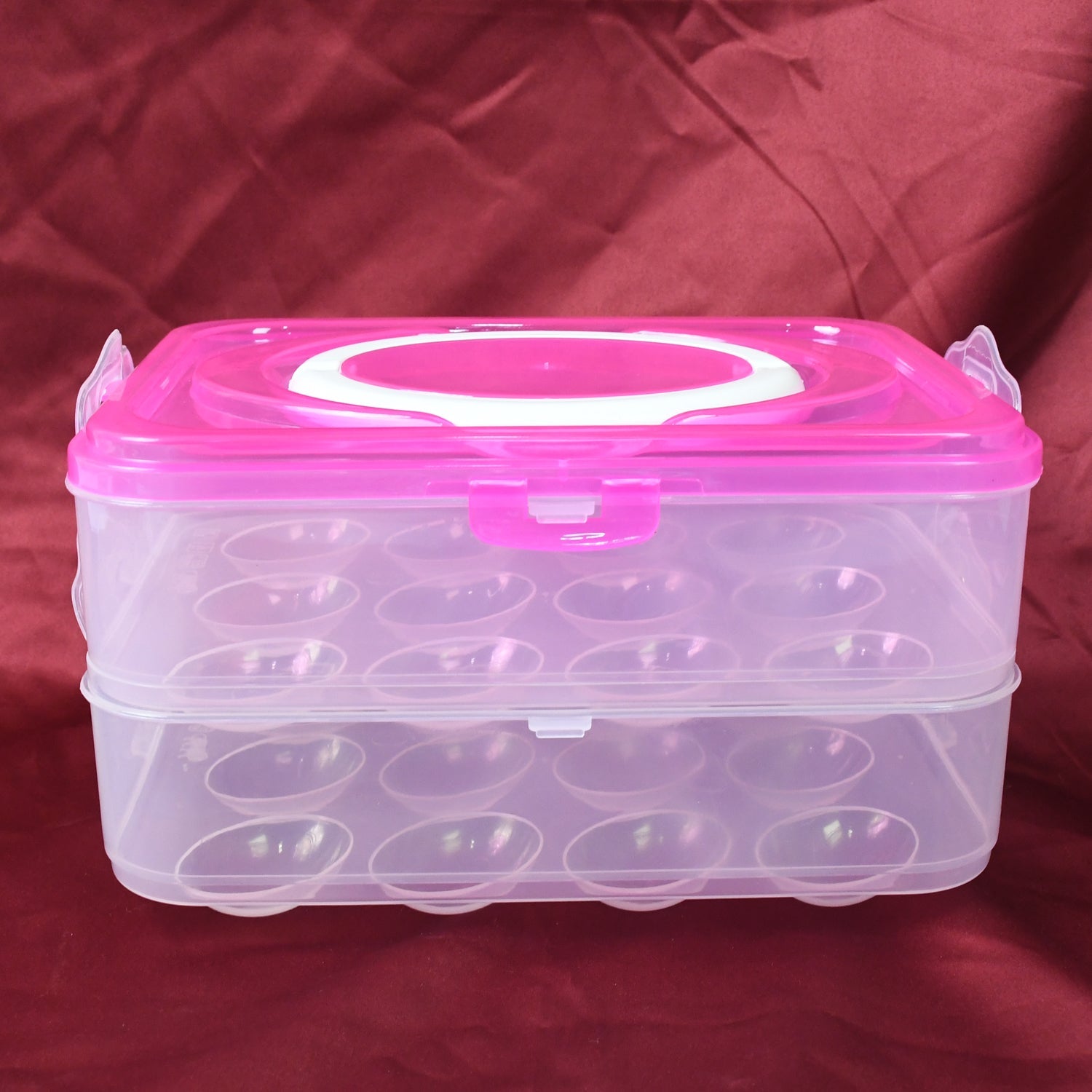 Double Layer 24 Grid Egg Storage Box for Egg Storage Container