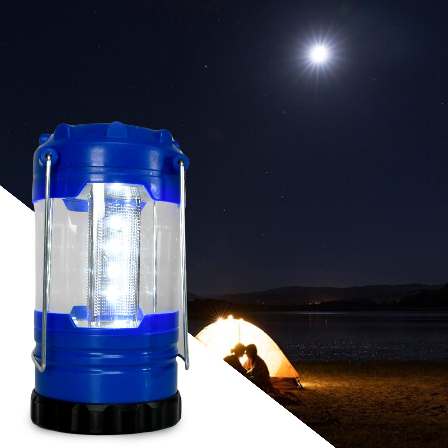 Camping Lanterns, White Light Safe Durable Tent Light Portable and Lightweight for Hiking Night Fishing for Camping, Waterproof Battery, Battery operated Light (Battery Not Included)