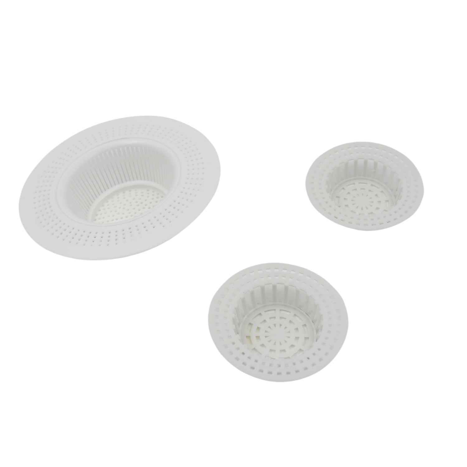 Plastic Sink Strainer for Kitchen| Basin Strainer | Waste Filter Jali | Basin Strainer | Sink Jali | Waste Filter Cup | Sink mesh Filter | Plastic Drain Strainer (3 Pcs Set)