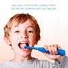 Travel electric toothbrush with 2 batteries and extra brush head