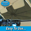 Foldable sunshade umbrella for car windshield