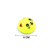 Pull back smiley toy with colorful design