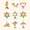 Star Shaped, Star Block Interlocking Blocks Colorful Star Building Blocks (100 Pcs Set)