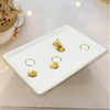 Ceramic Square Plate / Tray / Dish Decoration Home Tray Tableware Decoration Plate For Kitchen Coffee Table Perfume Living Room Mini Bars Snacks, for Decorration Square Plate (1 Pc)