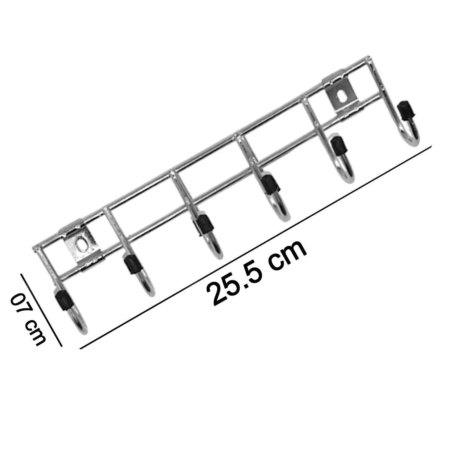 Hanger strip with 6 stainless steel hooks for various applications