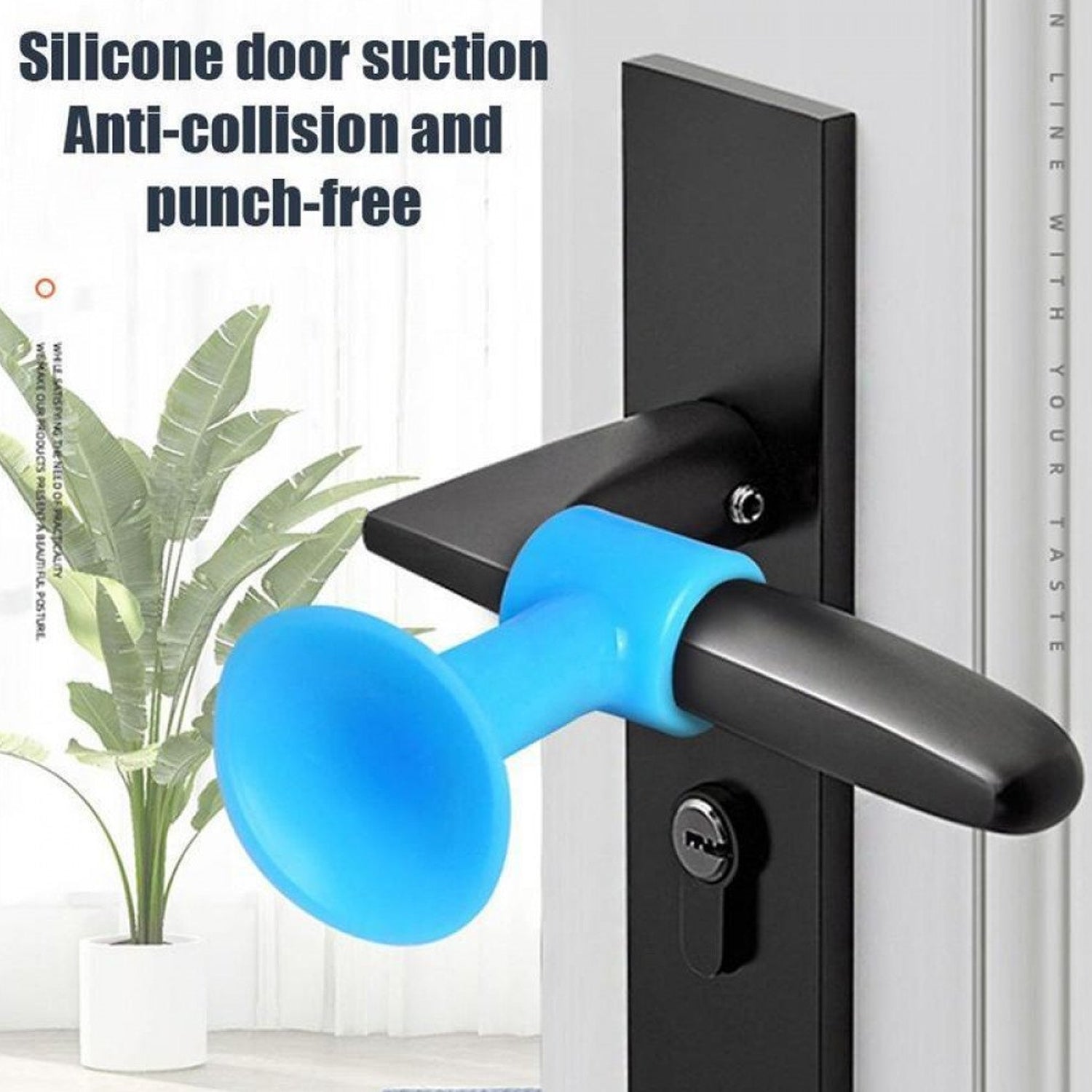 Mini silicone door stopper, anti-collision crash pad.