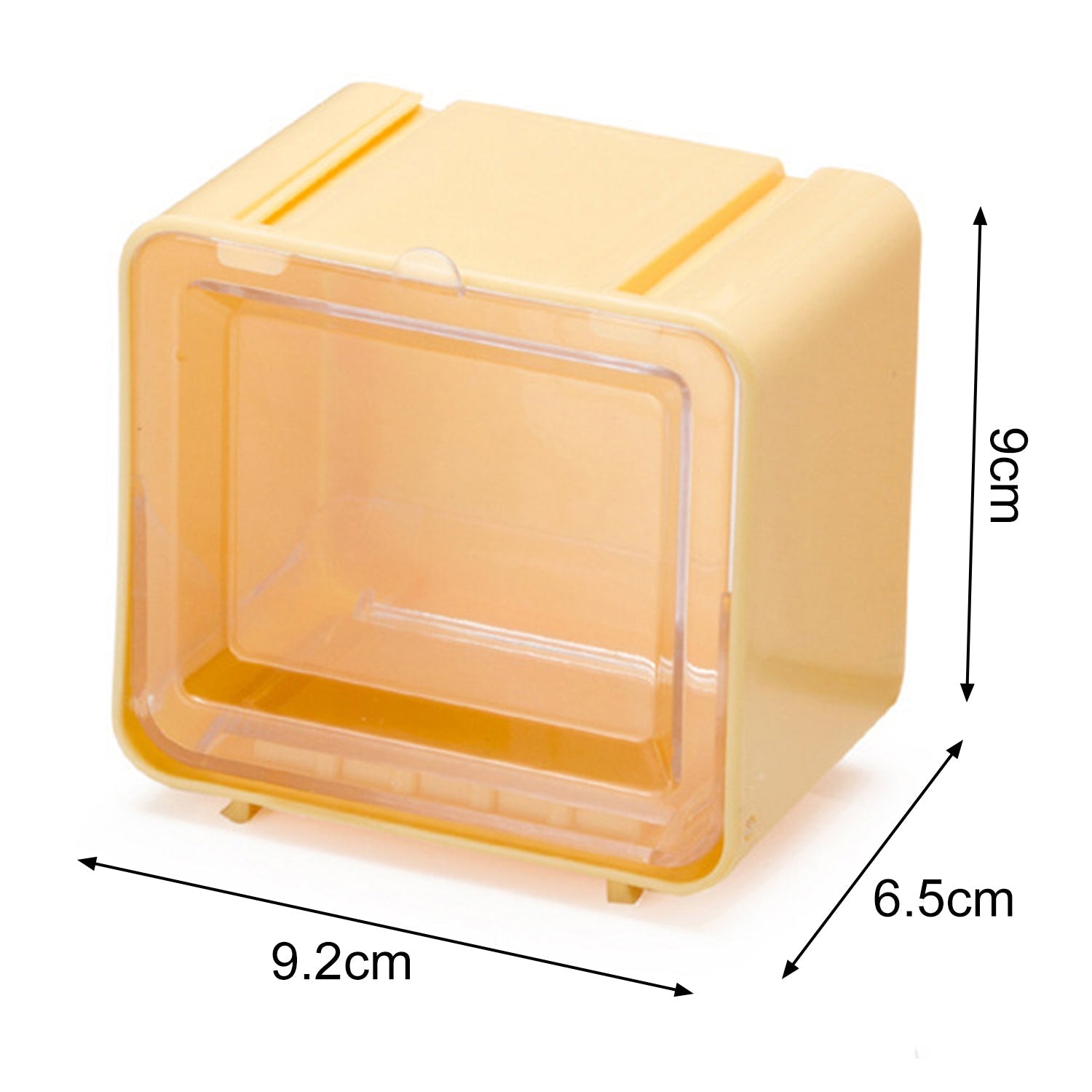 Storage Box Storage Container Tape Storage Boxes Durable Convenient Plastic Transparent Lid Visible Tape Storage Box / Case for Office