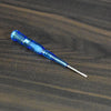 Metal screwdriver with built-in tester for electrical applications.