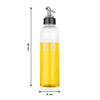 1-liter transparent oil dispenser, plastic, for precise pouring.