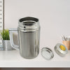 Stainless Steel Water Bottle Leak Proof With Handle Easy to Carry, Rust Proof, Hot & Cold Drinks, Gym Sipper BPA Free Food Grade Quality, Steel fridge Bottle For office / Gym / School (380 ML)