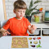 Lewo Wooden Vegetable Puzzle Learning Board