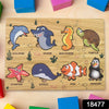 TOP BRIGHT Wooden Ocean Animal Puzzle