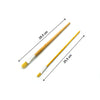 Artist brush set, 12 brown brushes, high-quality.