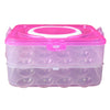 Double Layer 24 Grid Egg Storage Box for Egg Storage Container