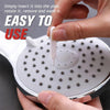 Reusable anti-clogging shower cleaning brushes