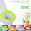 Bathroom Soft Thicker Warmer Stretchable Washable Cloth Toilet Seat Cover Pads (1pc)