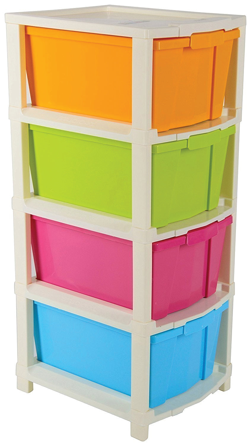 Multipurpose modular drawer organizer with 4 layers for versatile storage.