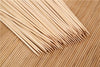 Set of bamboo skewers for grilling with natural look.