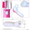 Adjustable 5-in-1 massager for face and body.