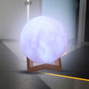 Moon Night Lamp with Plastic Stand Night Lamp for Bedroom (19 x14 Cm / 1 Pc)