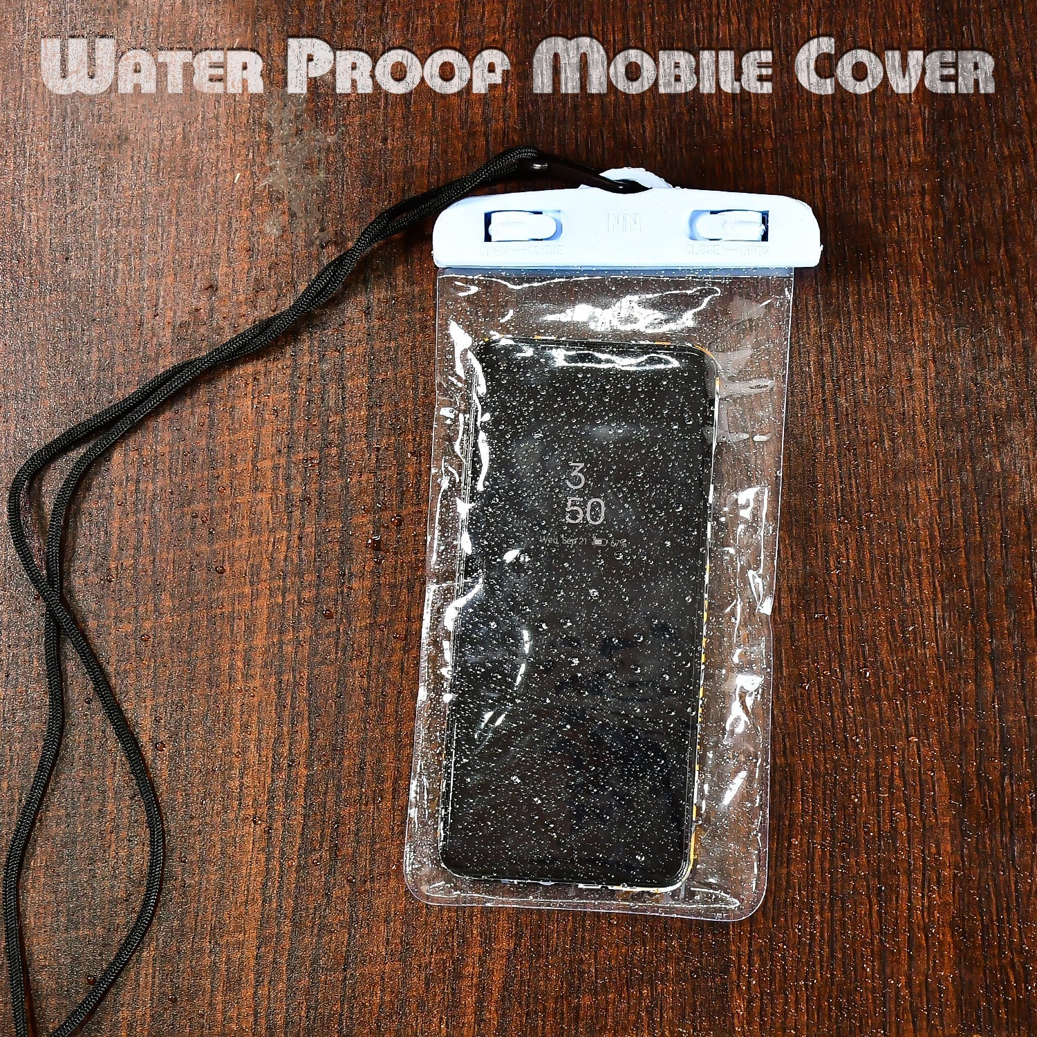 4635 Mobile Waterproof Sealed Transparent Plastic Bag/Pouch Cover for All Mobile Phones 