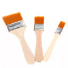 Set of 5 flat brushes for acrylic and watercolor painting