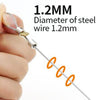 Door closer with a punch-free installation, ideal for home and office doors.