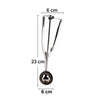 Ice cream scooper with pointed edge