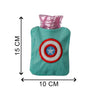 Captain America Print Small Hot Water Bag with Cover for Pain Relief