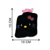 Small black hot water bag with Hello Kitty cover for pain relief