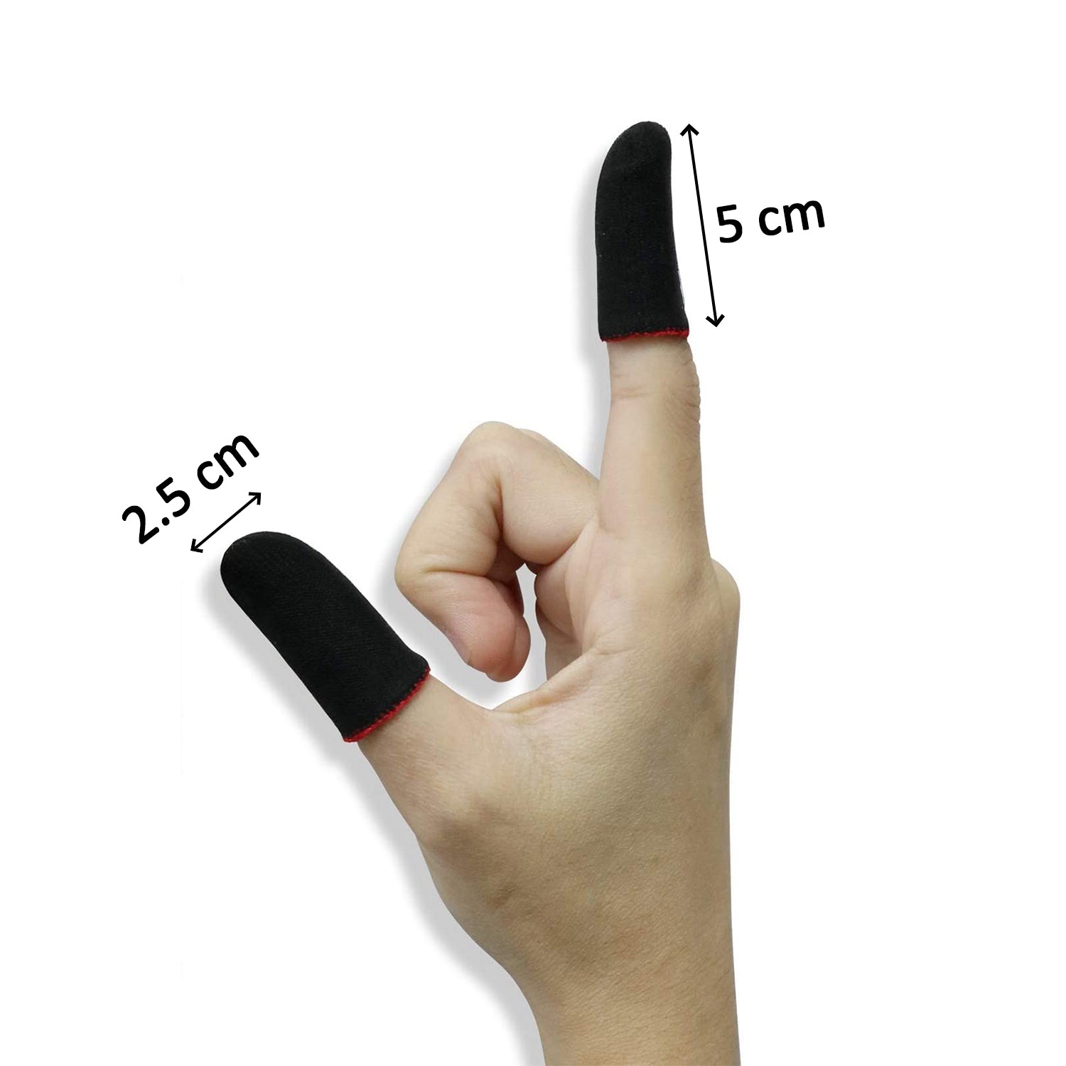 7391 Thumb & Finger Sleeve for Mobile Game, Pubg,Cod,Freefire (1Pair only) 