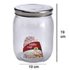 Glass mason jar with airtight lid for bulk food storage (2000 ml).