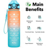 Time marker water bottle for gym