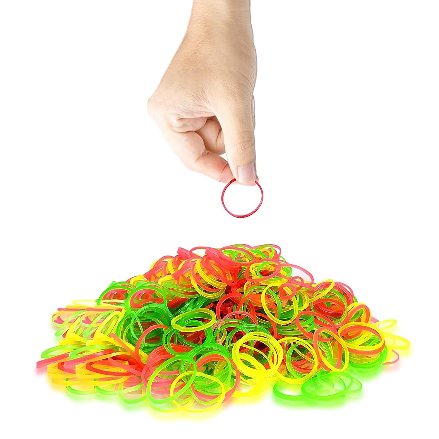 Multicolor rubber bands for office, home, and school use