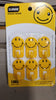 smily face hooks in yello color