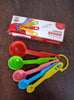 Set of 5 plastic measuring spoons