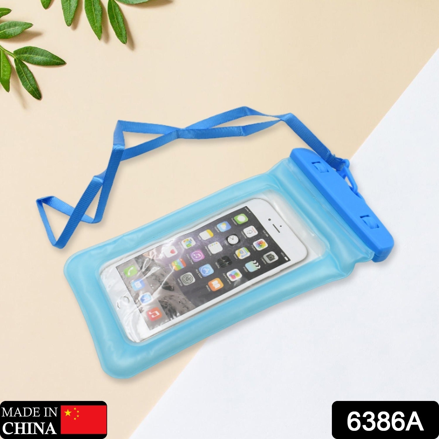 Clear waterproof pouch with secure lock