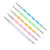 Nail Art Point Pen and Set Used by Women's for Their Fashion Purposes (Pack of 5Pcs)