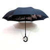 0233 Printed Travel Windproof Umbrella (Reverse Umbrella) 