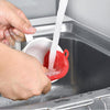 Mildew-resistant silicone scrubber sponge, non-stick and heat-resistant.