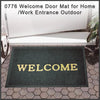 Durable outdoor welcome mat for home or work entry.