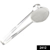 Stainless steel filter spoon with clip for frying, multi-use.