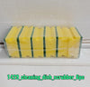 2-in-1 scrub sponge pad, perfect for cleaning kitchen sinks and bathroom surfaces.