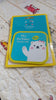 Cartoon design square coaster with a textured non-slip base, ideal for cups and glasses.